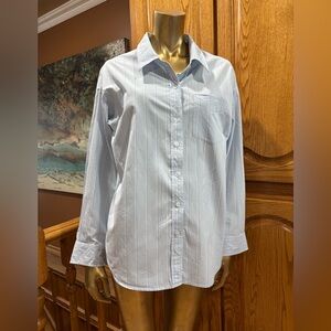 Wilfred Men's Sky Blue Pinstripe Shirt